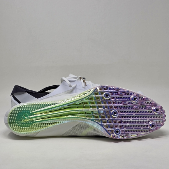 Adidas Adizero Finesse Track And Field White Core Green IE5487 Men’s Sz 14 New - Picture 8 of 14